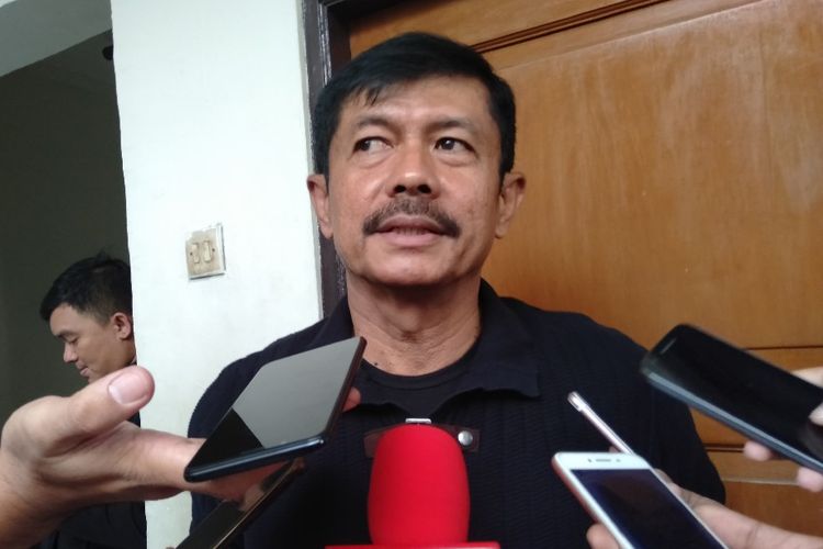 Indra Sjafri hadir dalam persidangan kasus perusakan dan penghilangan barang bukti dengan terdakwa Joko Driyono di Pengadilan Negeri Jakarta Selatan, Kamis (20/6/2019)