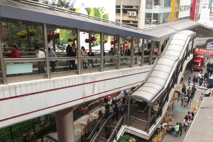 Central-Mid-Levels Escalator di Hong Kong.