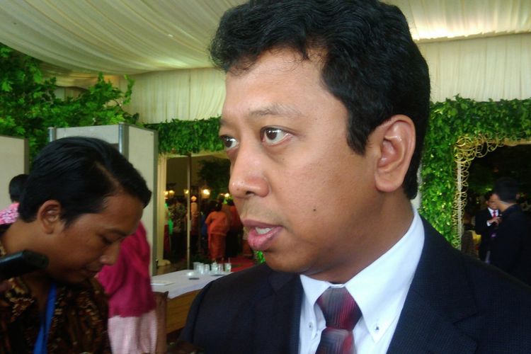 Ketua Umum Partai Persatuan Pembangunan (PPP) Romahurmuziy saat ditemui di JEC, Yogyakarta