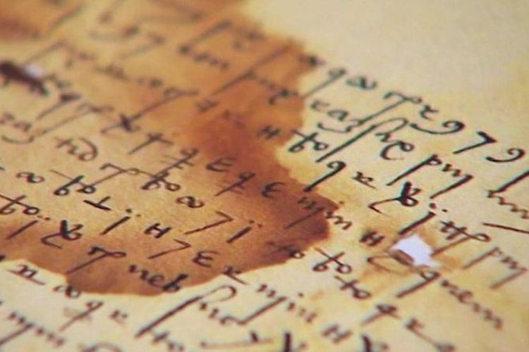 Kode rahasia Raja Ferdinand dari Aragon dalam surat yang berusia 500 tahun. (BBC)