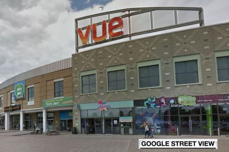 Vue Cinema di kawasan StarCity, Birmingham, Inggris. (Sky News)