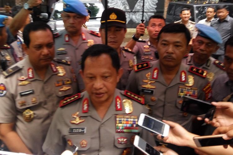 Kapolri Jenderal Tito Karnavian di Mapolda Metro Jaya, Kamis (9/11/2017).