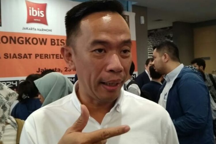 Ketua Bidang Komunikasi dan Media Asosiasi Pengusaha Ritel Indonesia (Aprindo) Fernando Repi, di Hotel Ibis Harmoni, Jakarta, Rabu (23/5/2018).