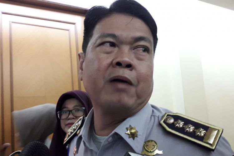 Kepala Dinas Perhubungan DKI Jakarta Andri Yansah di Polda Metro Jaya, Jakarta Selatan pada Jumat (2/2/2018).