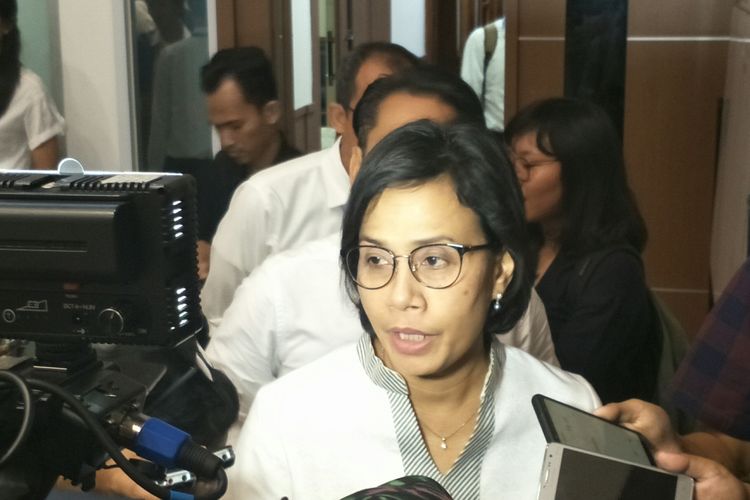 Menteri Keuangan Sri Mulyani di Jakarta, Selasa (12/3/2019)