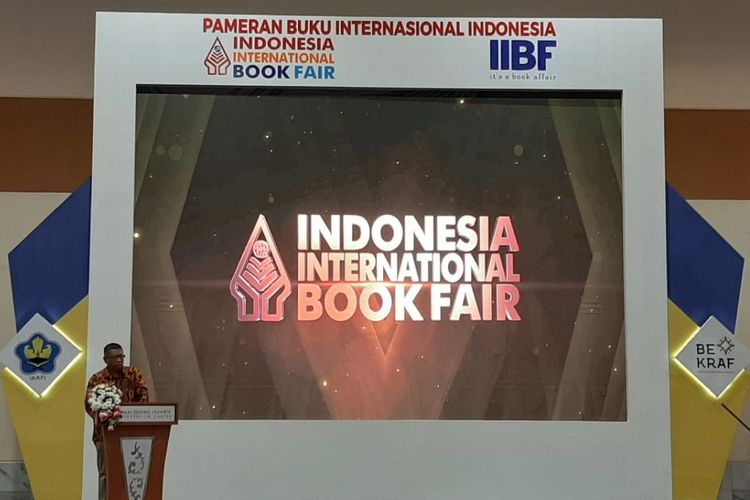 Pembukaan Indonesia International Book Fair (IIBF) 2019 di Hall A Balai Sidang Jakarta Convention Center, Jakarta, Rabu (4/9/2019).