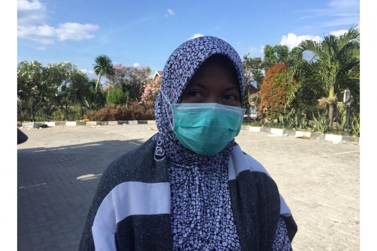 Nurhayati, salah seorang perawat di Rumah Sakit Anutapura Palu,  Jalan Tolambu, Palu Barat, Sulawesi Tengah, Kamis (4/10/2018).