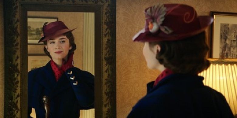Emily Blunt memerankan Mary Poppins.