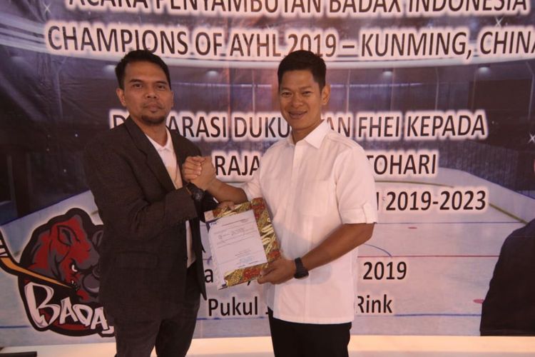 Raja Sapta Oktohari mendapatkan dukungan dari Federasi Hoki Es Indonesia sebagai calon Ketua Umum Komite Olimpiade Indonesia (KOI)