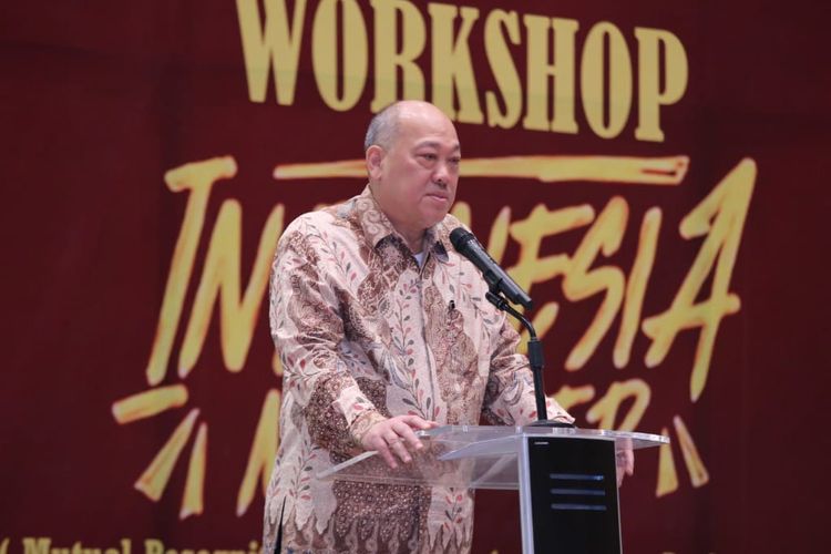 Ketua Ketua Badan Nasional Sertifikasi Profesi (BNSP) Kunjung Masehat saat membuka workshop Mutual Recognition Arrangement on Tourism Professional (MRA-TP) di Jakarta, Kamis (22/8/2019).