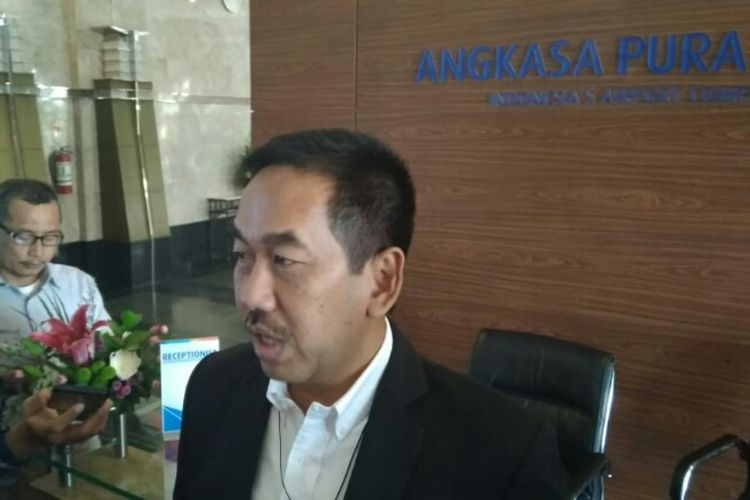 Direktur Utama PT Angkasa Pura II Muhammad Awaluddin, di kantornya, Tangerang, Senin (16/7/2018).