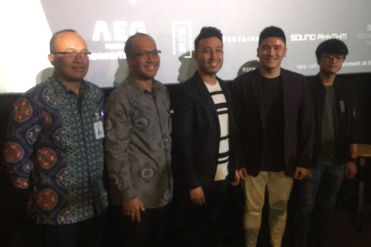 Pihak promotor PK Entertainment mengadakan konferensi pers di CGV Grand Indonesia, Jalan MH Thamrin, Jakarat Pusa, Kamis (18/1/2018), mengenai konser Celine Dion di Sentul, Bogor, pada 7 Juli 2018.