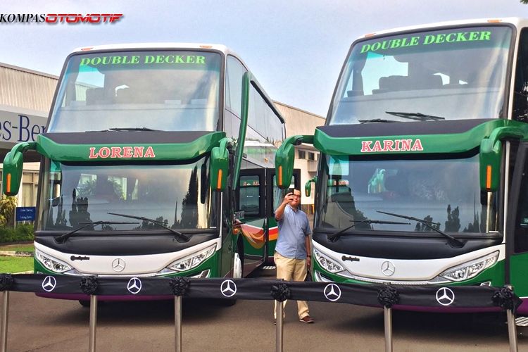 Bus Lorena dan Karina Double Decker