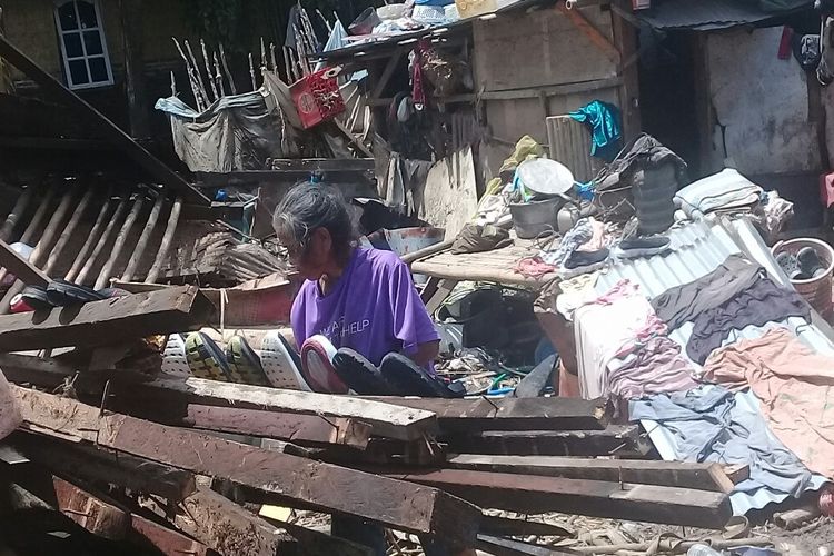 Kondisi permukiman warga pasca terendam banjir pada Kamis (4/4/2019)