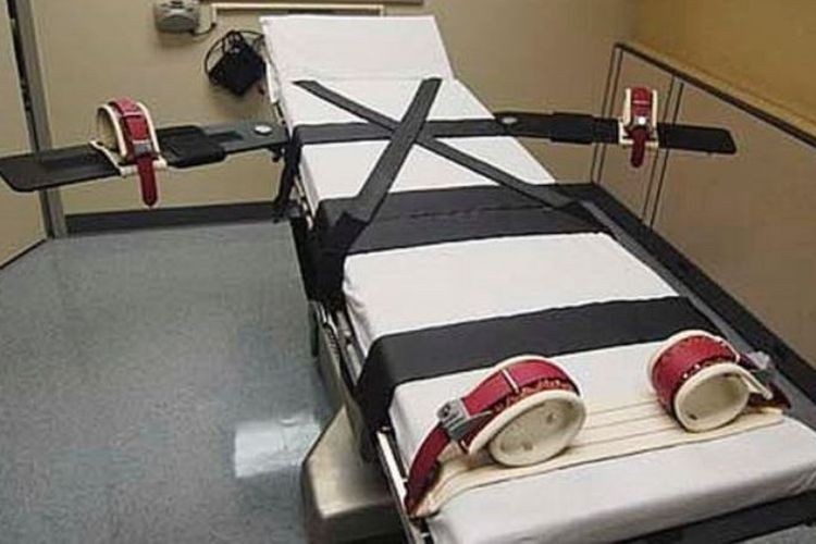 Ranjang yang dipakai untuk eksekusi suntik mati di Oklahoma.