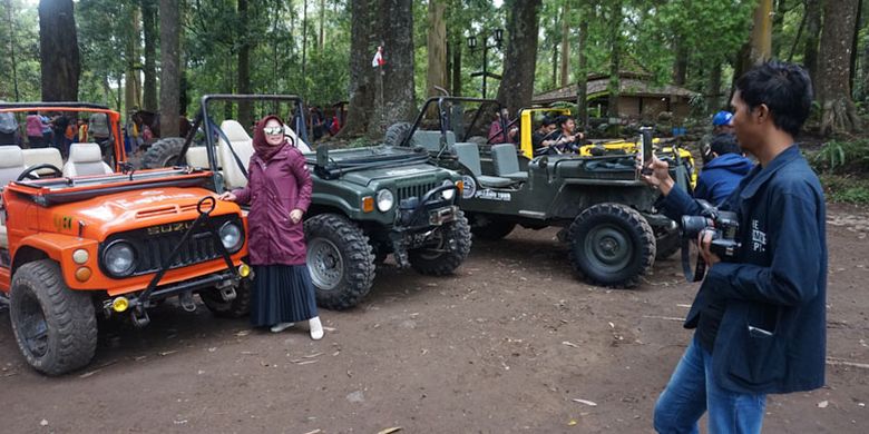 Lawu Tour di Mojosemi Forest Park, Kabupaten Magetan, Jawa Timur, Rabu (23/1/2019).