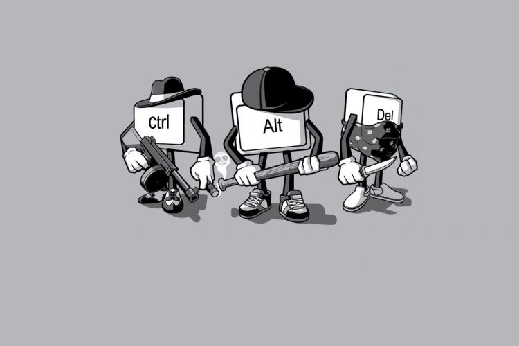 Ilustrasi tombol Ctrl+Alt+Del