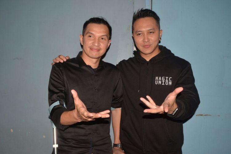 Edison Wardhana (kiri) dan Demian Aditya ditemui dalam sebuah kegiatan kawasan Tendean, Jakarta Selatan, Selasa (27/2/2018).