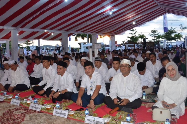Safari Ramadhan BUMN di Tanjung Pinang, Kepulauan Riau, Jumat (17/5/2019).