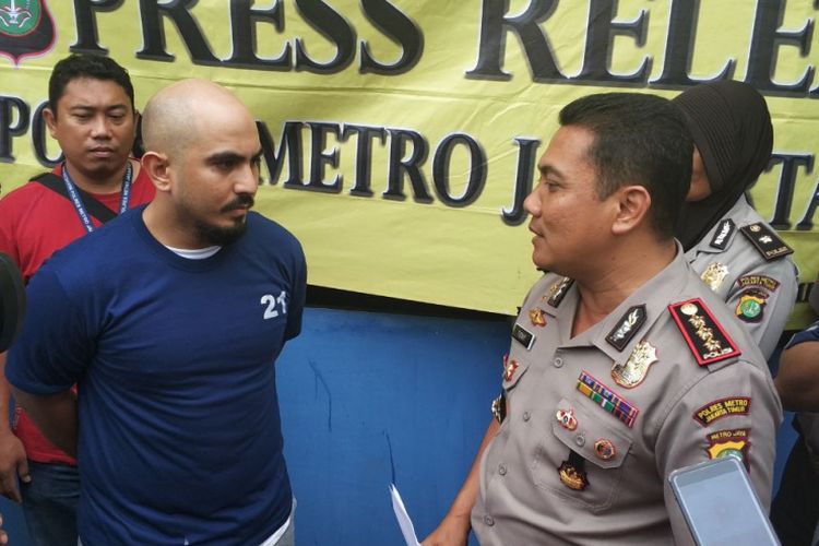 Pelaku yang melawan dan melukai polisi di jalur transjakarta Matraman, Jakarta Timur, berhasil ditangkap, Rabu (24/1/2018) 