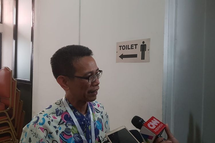 Capim KPK Luthfi Jayadi Kurniawan usai wawancara dan uji publik capim KPK di Kemeterian Sekretariat Negara, Rabu (28/8/2019).