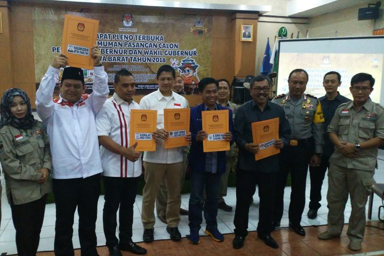 Komisi Pemilihan Umum (KPU) Jawa Barat menetapkan Pilkada Jawa Barat 2018 diikuti oleh empat pasangan calon gubernur dan wakil gubernur. 