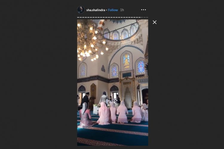 uasana di Masjid Camii, Tokyo, Jepang, lokasi pernikahan Syahrini dan Reino Barack, Rabu (27/2/2019) pagi.