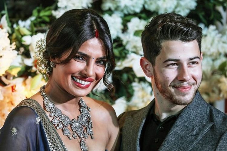 Priyanka Chopra dan Nick Jonas gelar resepsi pernikahan yang kedua di Mumbai, India, Rabu (19/12/2018).