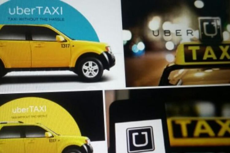 Foto ilustrasi mobil Uber Taxi 