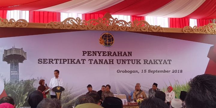 Jokowi Kalau Sudah Pegang Sertifikat Tanah Tak Akan Ada Yang Berani Gugat