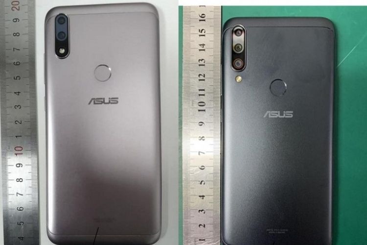 Ilustrasi dua ponsel Zenfone, Max Plus M2 dan Max Shot