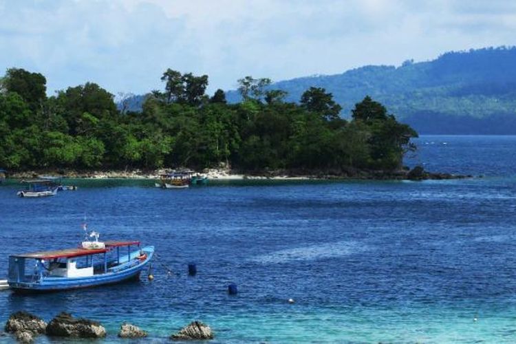 Pemandangan Pantai Iboih dari ketinggian