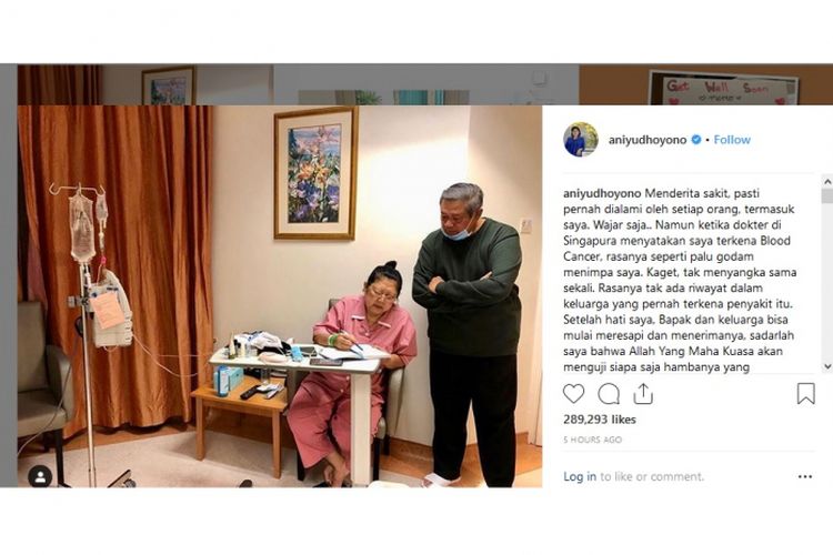 Ani Yudhoyono berbicara mengenai kanker darah yang dialaminya 