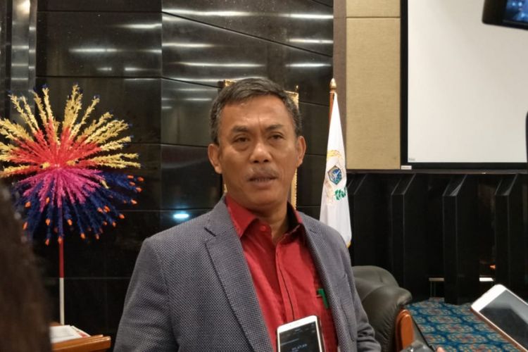 Ketua DPRD DKI Jakarta Prasetio Edi Marsudi di gedung DPRD DKI Jakarta, Jalan Kebon Sirih, Jakarta Pusat, Jumat (7/9/2018).