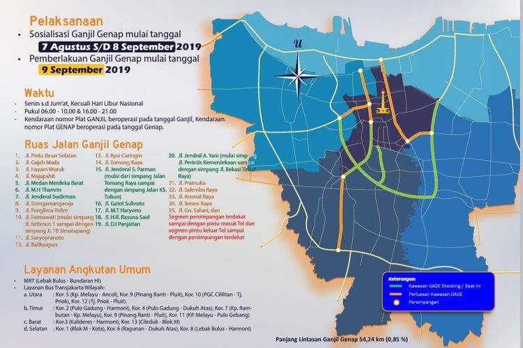 Infografis perluasan sistem ganjil genap di Jakarta.