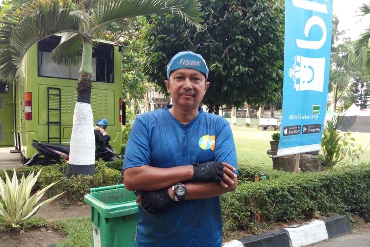 Arief Isa (58) peserta J150K Endurance asal Bandung, Jawa Barat. 