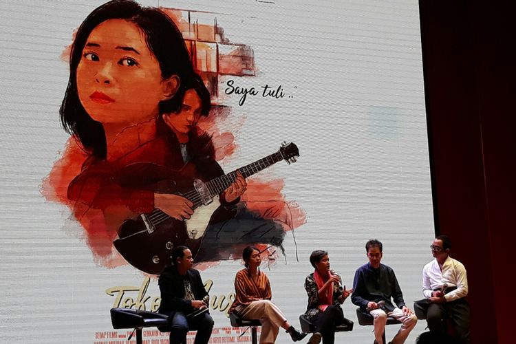Pemutaran film Toko Musik pada festival Ini Cerita Kita di Perpustakaan Nasional RI, Jakarta, Jumat (25/5/2018).
