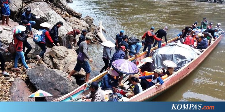 Demi UNBK, Siswa Di SMA Malinau Tempuh Perjalanan 2 Hari