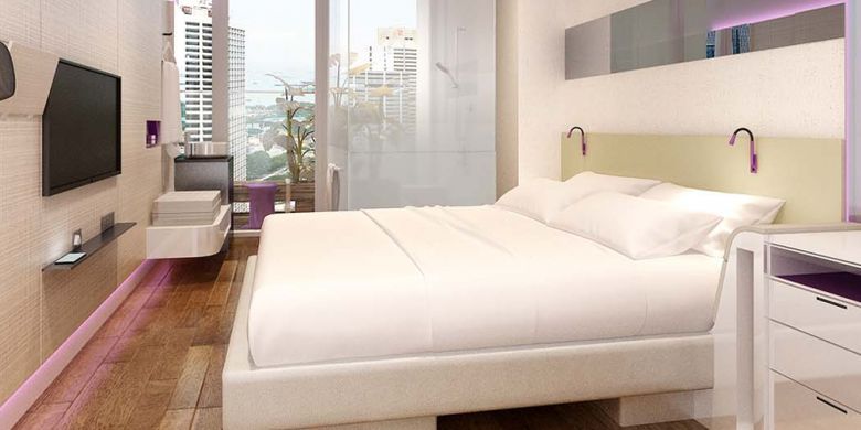 Kamar di Yotel Singapura