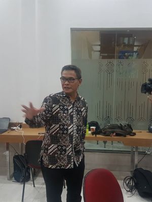 Staf Khusus Presiden bidang Komunikasi Johan Budi Saptopribowo di Istana, Jakarta, Jumat (27/10/2017).