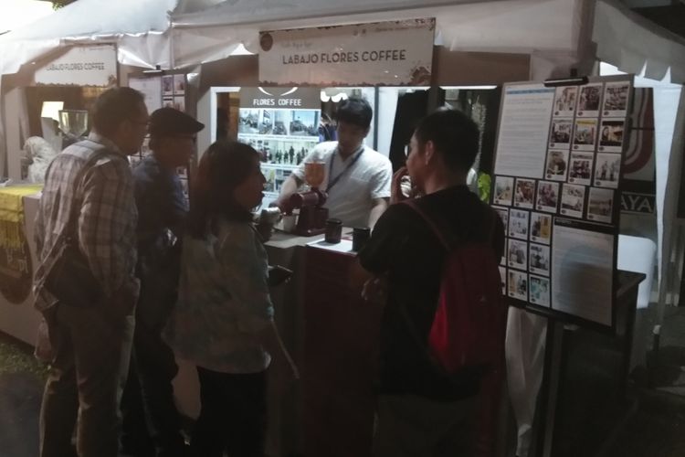 La Bajo Flores Coffee ikut berpartisipasi dalam Festival Kopi Nusantara yang digelar harian Kompas di Bentara Budaya Jakarta, Kamis (19/7/2018).