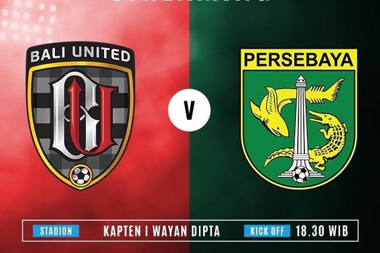 Laga lanjutan Liga 1 antara Bali United Vs Persebaya Surabaya di Stadion I Wayan Dipta, Gianyar, Bali, Minggu (18/11/2018).