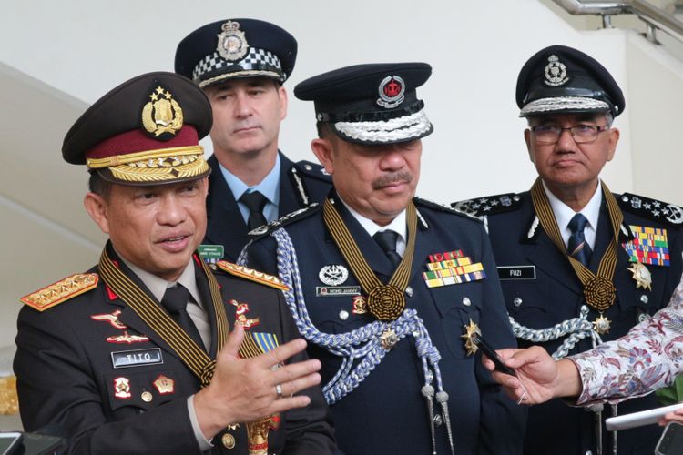 Kepala Kepolisian Republik Indonesia, Jenderal Tito Karnavian ketika ditemui di kantor Wapres RI, Jakarta, Rabu (14/2/2018).