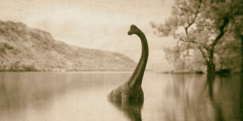 Ilustrasi-Nessie dipercaya memiliki leher panjang dan memiliki punuk