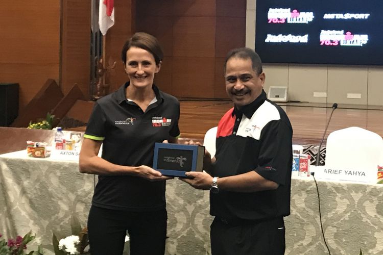 Menteri Pariwisata, Arif Yahya bersama CEO MetaSport, Nathalie Marquet.