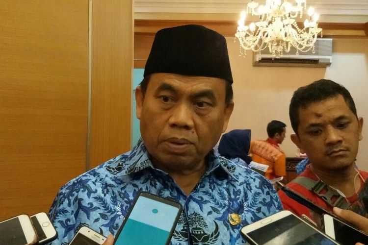 Sekretaris Daerah DKI Jakarta Saefullah di Balai Kota DKI Jakarta, Jalan Medan Merdeka Selatan, Senin (1/10/2018).