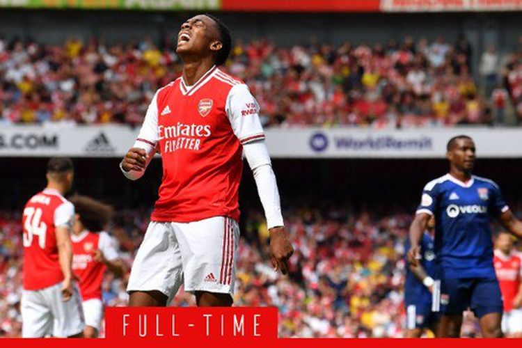 Arsenal kalah dari Lyon pada pertandingan Piala Emirates 2019 di Stadion Emirates, 28 Juli 2019. 