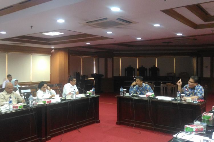 Ombudsman RI, Kemenkes, Kemensos, Kemenko PMK, dan BNN menggelar rapat koordinasi monitoring IPWL di Gedung ORI, Kuningan, Jakarta Selatan, Senin (14/1/2019). 