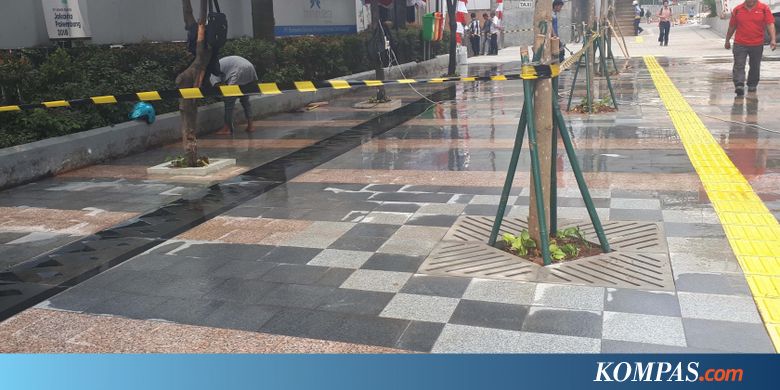 Sesuai Target, Trotoar Sudirman-Thamrin Sudah Mulus