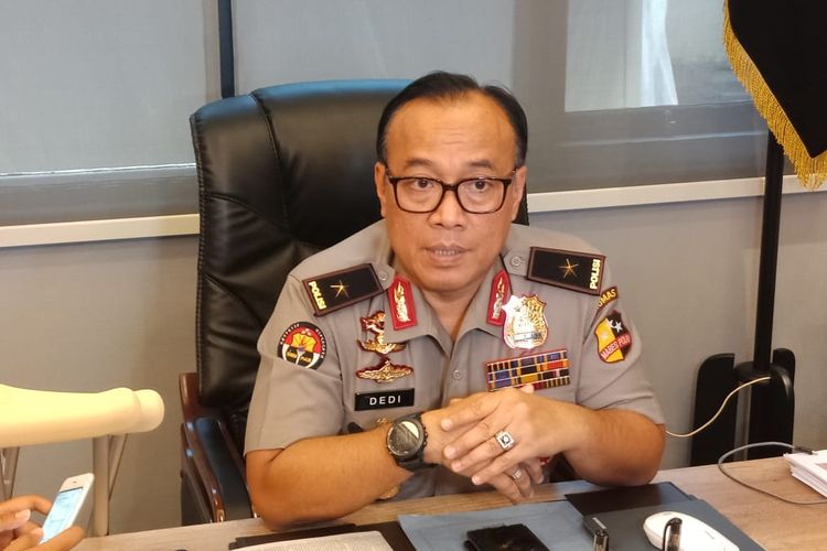 Kepala Biro Penerangan Masyarakat Polri Brigjen (Pol) Dedi Prasetyo di Gedung Humas Mabes Polri, Jakarta Selatan, Kamis (20/6/2019).